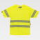 Camiseta alta visibilidad unisex C3980. Color amarillo a. V..