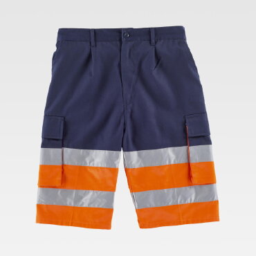 Pantalón de trabajo corto alta visibilidad multibolsillos unisex C4005