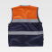 Chaleco reflectante alta visibilidad ligero multibolsillos unisex C4010. Color azul marino/naranja a. V..