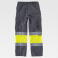 Pantalón alta visibilidad multibolsillos unisex C4018. Color gris/amarillo a. V..