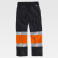 Pantalón alta visibilidad multibolsillos unisex C4018. Color negro/naranja a. V..