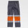 Pantalón alta visibilidad multibolsillos unisex C4018. Color gris/naranja a. V..