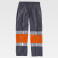Pantalón alta visibilidad multibolsillos unisex C4018. Color gris/naranja a. V..