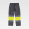 Pantalón alta visibilidad multibolsillos unisex C4018. Color gris/amarillo a. V..