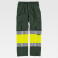 Pantalón alta visibilidad multibolsillos unisex C4018. Color verde oscuro/amarillo a. V..