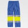 Pantalón alta visibilidad multibolsillos unisex C4018. Color azul celeste/amarillo a. V..