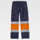 Pantalón alta visibilidad multibolsillos unisex C4019. Color azul marino/naranja a. V..