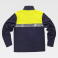 Polar alta visibilidad media cremallera unisex C4021. Color azul marino/amarillo a. V..