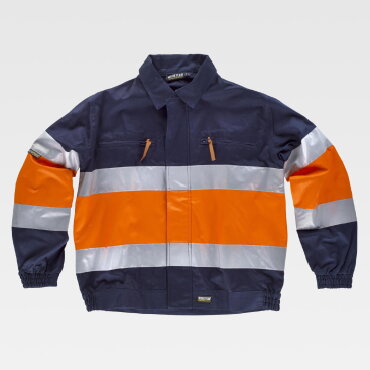 Cazadora alta visibilidad multibolsillos unisex C4119