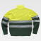 Jersey alta visibilidad unisex C5511. Color amarillo a. V./verde oscuro.
