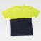 Camiseta alta visibilidad barata unisex C6020. Color azul marino/amarillo a. V..