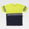 Camiseta alta visibilidad unisex C6030. Color azul marino/amarillo a. V..
