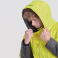 Parka alta visibilidad con capucha combinada unisex C7010. Color negro/amarillo a. V..