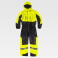 Mono de trabajo alta visibilidad impermeable acolchado unisex C7020. Color negro/amarillo a. V..
