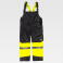 Peto alta visibilidad impermeable acolchado unisex C7027. Color negro/amarillo a. V..