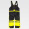 Peto alta visibilidad impermeable acolchado unisex C7027. Color negro/amarillo a. V..