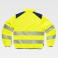 Cazadora alta visibilidad reversible acolchada unisex C8210. Color amarillo a. V./azul marino.