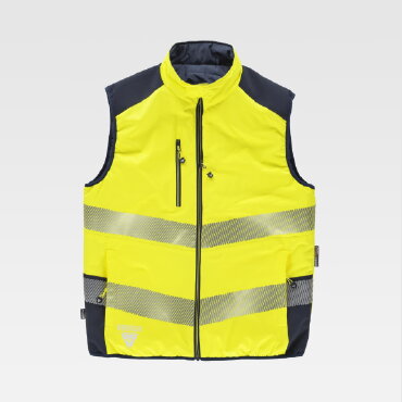 Chaleco reflectante alta visibilidad reversible acolchado unisex C8250