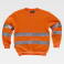 Sudadera alta visibilidad unisex C9030. Color naranja a. V..
