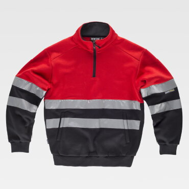 Sudadera de trabajo alta visibilidad media cremallera unisex C9033