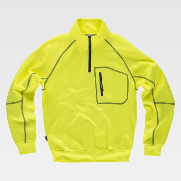 Sudadera alta visibilidad media cremallera unisex C9810