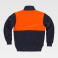 Sudadera alta visibilidad media cremallera combinada unisex C9840. Color azul marino/naranja a. V..