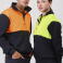 Sudadera alta visibilidad media cremallera combinada unisex C9840. Color azul marino/naranja a. V..