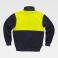 Sudadera alta visibilidad media cremallera combinada unisex C9840. Color azul marino/amarillo a. V..