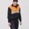 Sudadera alta visibilidad media cremallera combinada unisex C9841. Color azul marino/naranja a. V..