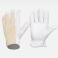 Pack 12 Uds Guantes de trabajo piel G1501. Color blanco.