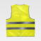 Chaleco reflectante alta visibilidad ligero unisex HVTT01. Color amarillo a. V..