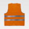Chaleco reflectante alta visibilidad ligero unisex HVTT01. Color naranja a. V..