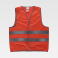 Chaleco reflectante alta visibilidad ligero unisex HVTT02. Color rojo a. V..