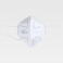 Mascarilla FFP2 MSK9050. Color blanco.