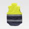 Chaleco reflectante alta visibilidad acolchado multibolsillos unisex S4035. Color amarillo a. V./azul marino.