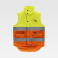 Chaleco reflectante alta visibilidad acolchado multibolsillos unisex S4036. Color amarillo a. V./naranja a. V..