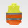 Chaleco reflectante alta visibilidad acolchado multibolsillos unisex S4036. Color amarillo a. V./naranja a. V..