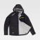 Chaqueta softshell con capucha unisex S7820. Color negro.