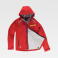 Chaqueta softshell con capucha unisex S7820. Color rojo oscuro.