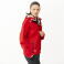 Chaqueta softshell con capucha unisex S7820. Color rojo oscuro.
