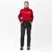 Chaqueta softshell combinada unisex S7825. Color rojo oscuro/negro.
