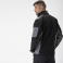 Chaqueta softshell combinada unisex S7825. Color negro/gris.