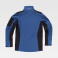 Chaqueta softshell combinada unisex S7825. Color azul acero/negro.