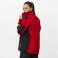 Chaqueta softshell combinada unisex S7825. Color rojo oscuro/negro.