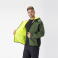 Chaqueta softshell con capucha reciclada unisex S7830. Color verde oscuro/negro/amarillo a. V..