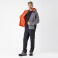 Chaqueta softshell con capucha reciclada unisex S7830. Color gris/negro/rojo a. V..