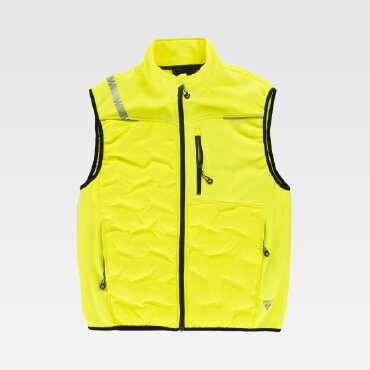 Chaleco reflectante alta visibilidad acolchado combinado unisex S7840