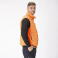 Chaleco reflectante alta visibilidad acolchado combinado unisex S7840. Color naranja fluor.