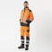 Chaqueta softshell alta visibilidad unisex S9201. Color naranja a. V./gris oscuro.
