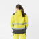 Chaqueta softshell alta visibilidad unisex S9201. Color amarillo a. V./gris oscuro.